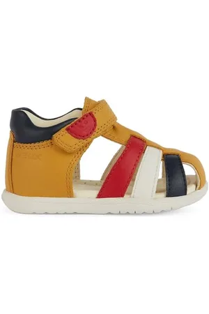 Geox Baby-Jungen B MACCHIA Boy Sandal, OCHREYELLOW/Multicol, 20 EU