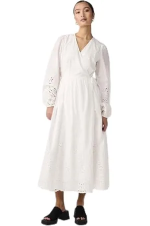 Y.A.S Y.A.S Damen LUMA LS Long WRAP Dress S. NOOS Wickelkleid, , X-Large