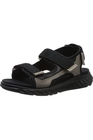 Ecco SP.1 LITE K Flat S Sandal, Taupe/Black, 35 EU