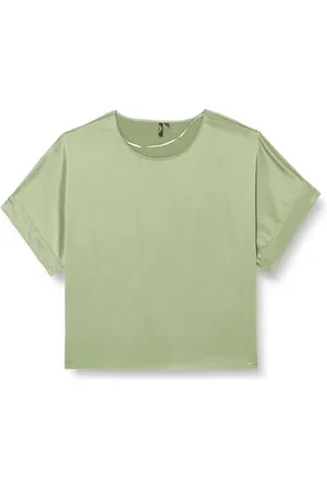 VERO MODA Damen VMCMERLE 2/4 O-Neck WVN GA NOOS CUR Top, , 52