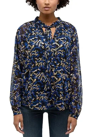 Mustang Damen Style Emma Bow Blouse Bluse, , 42