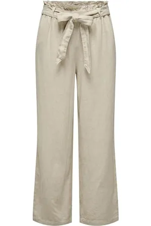 JDY Damen say Mw Linen Belt Pant WVN Noos Leinenhose, , 42 EU