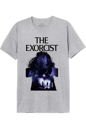 The Exorcist Herren Meexormts010 T-Shirt, Grau meliert, XL