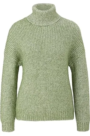 QS by s.Oliver Damen Rollkragen Pullover Green, 46