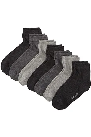 Camano Herren 3023 Ca-Soft Quarter 7 Paar Socken, , (Herstellergröße: 35/38) (7er Pack)