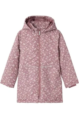 NAME IT Mädchen NKFMAXI Jacket Long AOP Jacke, , 128