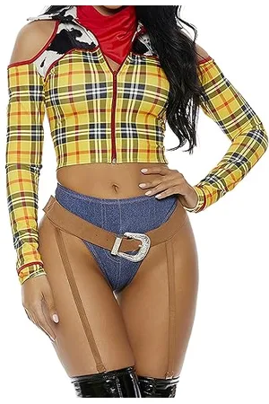 Forplay Damen-Kostüm mit Sheriff-Motiv, sexy Cowboy-Charakteren, , Small/Medium