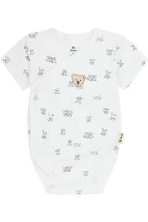 Steiff Jungen Kurzarm Wickelbody, , 50