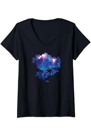 Avatar Pandora Jellyfish Forest Poster T-Shirt mit V-Ausschnitt
