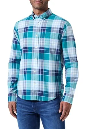 GANT Herren Reg Archive Oxford Check Shirt Hemd mit Button-Down-Kragen, , S