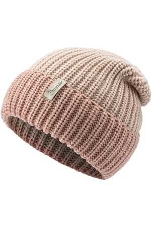 Sterntaler Strickmütze mit Umschlag - Lässige Mädchen Beanie - Winter Mütze Two Tone - Kinder Mütze mit Rippenstrick Muster - , 55