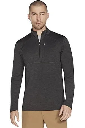 Skechers Herren On The Road 1/4 Zip T-Shirt, , Mittel