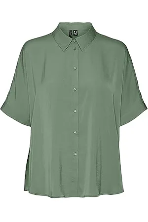 VERO MODA VMKATRINE S/S Oversized Shirt WVN NOOS