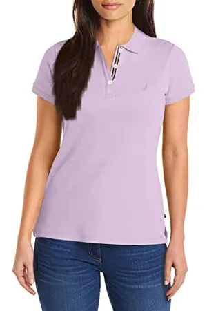 Nautica Damen 3-Button Short Sleeve Breathable 100% Cotton Polo Shirt Poloshirt, , XX-Large