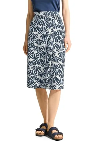 CECIL Damen B361515 Midirock mit Print, , XXL