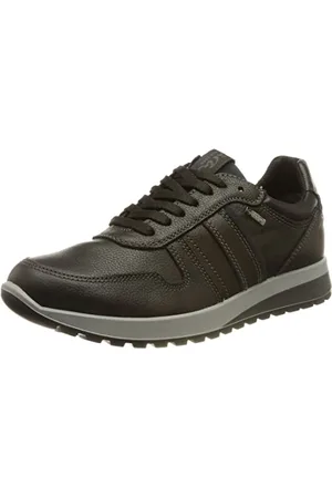 ARA Herren MATTEO-GTX Schnürhalbschuh, BLACK,BLUE CHIARO, 41 EU