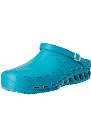 Scholl Clog Evo - Hochleistungs-Sanitär-Clogs für Damen und Herren - Ultraleicht, Bequem und Atmungsaktiv, mit Rutschfester Sohle, Herausnehmbarer Memory-Einlegesohle und Drehbarem Riemen