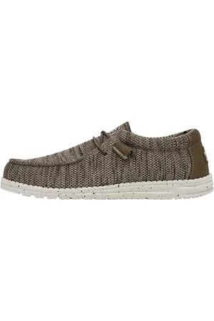 Hey dude HEYDUDE Wally Sox Herren - Slip on Schuhe - Mokassin Stil, Brown, 38