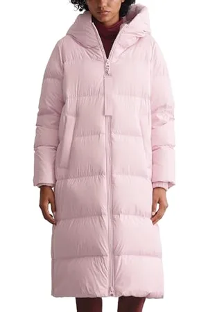 Marc O’ Polo Marc OߴPolo Damen Daunenmantel mit Stehkragen wasserabweisend, Rosa (Tinted Mauve), 42