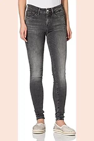 Mavi Damen Adriana Jeans, Grau, 32 W/30 L