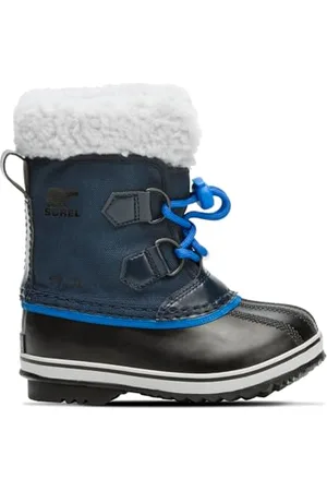 sorel Yoot Pac Nylon WP wasserdichte Schneestiefel, Collegiate Navy/Super Blue Youth Collection 2024, 32 EU