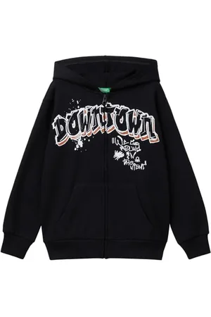 Benetton Jungen Jacke C/Kappe M/L 3fwyc504b Strickjacke, , 160 cm