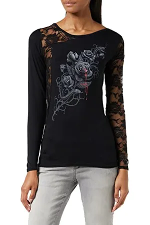 Spiral Fatal Attraction - Lace One Shoulder Top - XXL