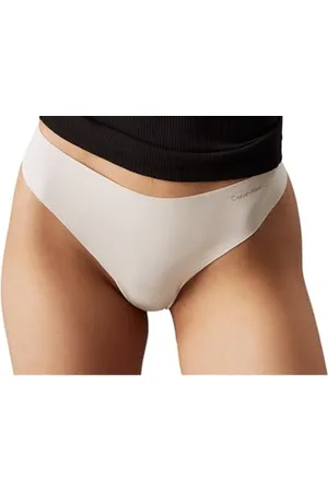 Calvin Klein Damen 3er Pack Strings Thong Mid-Rise Baumwolle mit Stretch