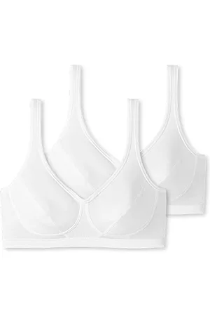 Schiesser Damen 2 Pack Cups Bio Baumwolle-95/5 Organic Bustier, , 75B (2er Pack)