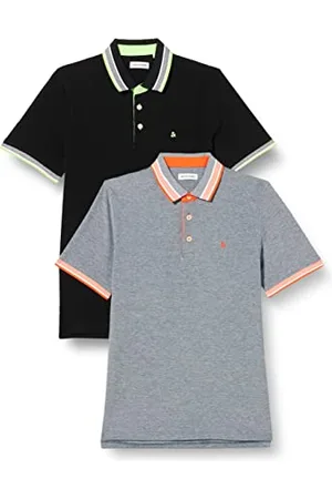 JACK & JONES Herren JJEPAULOS Polo SS 2PK MP NOOS, , M