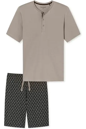 Schiesser Herren Schlafanzug kurz-Fine Interlock Pyjamaset, , 48
