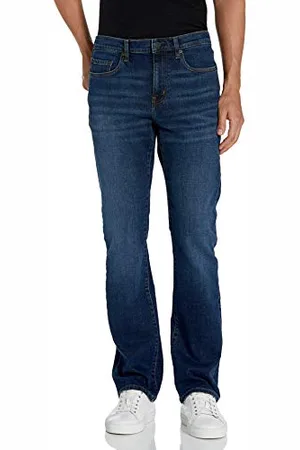 Amazon Herren Bootcut-Jeans mit schmaler Passform, , 35W / 28L