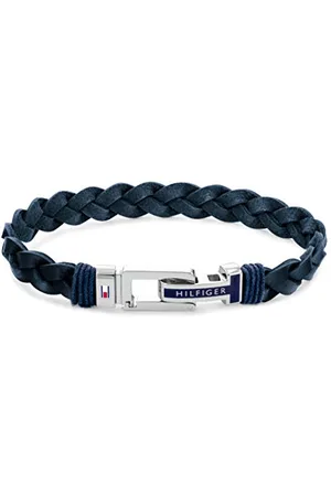 Tommy Hilfiger Jewelry Geflochtenes Lederarmband für Herren - Erhältlich aus oder Schwarz