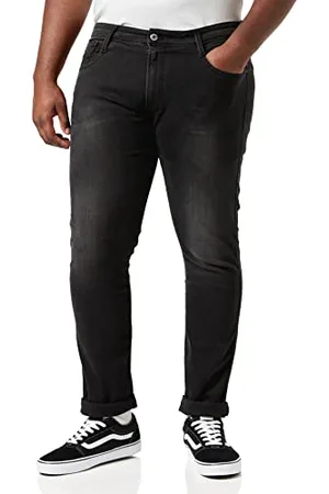 Replay Herren Jeans Anbass Slim-Fit mit Comfort Stretch, (Grau), 27W / 32L
