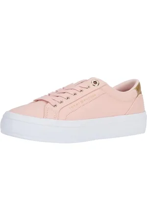 Tommy Hilfiger Damen Vulcanized Sneaker Essential Canvas Schuhe, Rosa (Whimsy Pink), 38