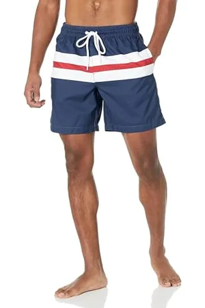 Amazon Herren Badehose, Schnell Trocknend, 18 cm - Auslauffarben, , S