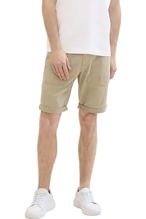 TOM TAILOR Herren Regular Fit Utility Shorts, Chinchilla, 33