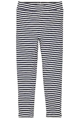 TOM TAILOR Mädchen 1037973 Leggings mit Streifen, 32380-dark Blue Offwhite Stripe, 128/134