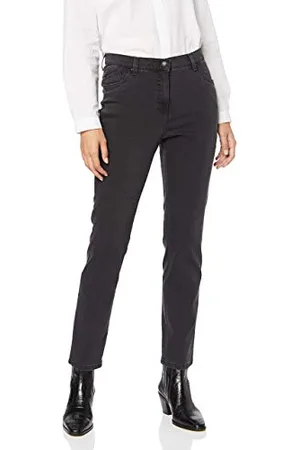 Brax Damen ina fay Jeans, Anthra, 46W / 32L EU