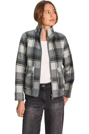 CECIL Damen B212180 Karierte Jacke, , M