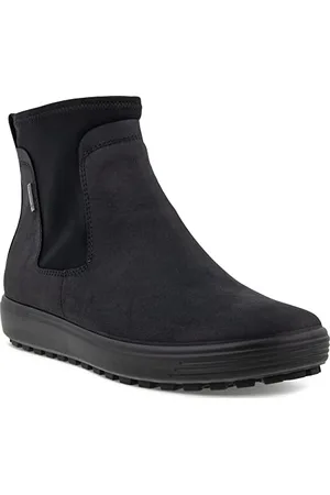Ecco Damen Soft 7 TRED Chelsea Boot, Black/Black, 40 EU