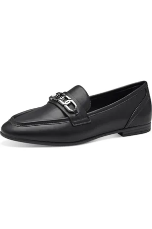 QS by s.Oliver Damen Loafer ohne Absatz Klassisch Elegant, (Black), 37