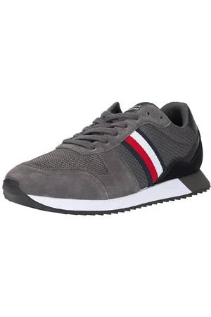 Tommy Hilfiger RUNNER EVO MIX BLOCK ( Niedriger Schnitt (Schuhe) Herren, Grau (Dark Ash), 40 EU
