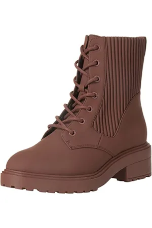 Amazon Damen Gummierter Springerstiefel mit Dicker Außensohle, , 43 EU