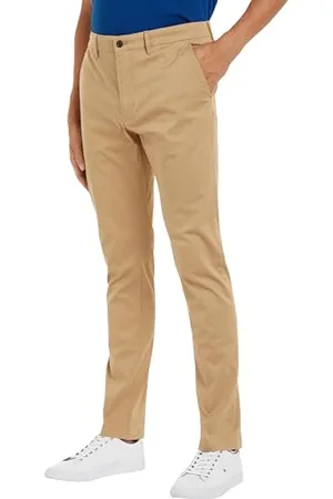 Tommy Hilfiger Herren Hose Bleecker Printed Structure Chino, Grün (Classic Khaki), 29W/34L