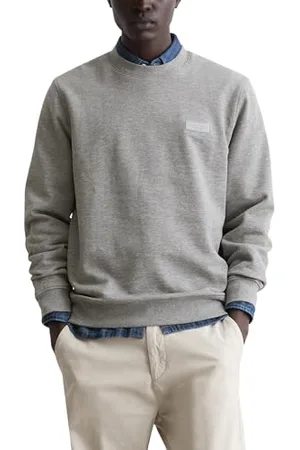 Marc O’ Polo Marc OߴPolo Herren Sweatshirt aus Bio-Baumwolle Regular Fit, Grau , XL