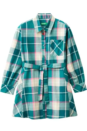 Benetton Mädchen und Jungen Vestito 4x8xcv02n Kleid, , 170 cm