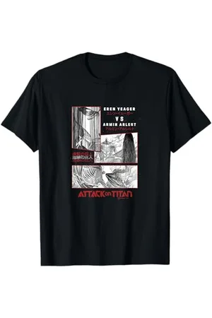Attack on Titan Eren Yeager VS Armin Arlert Battle Manga T-Shirt