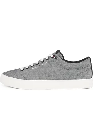 Tommy Hilfiger Herren Vulcanized Sneaker Core Chambray Low Top, (Black), 46