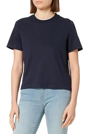 QS by s.Oliver Damen T-Shirt Kurzarm Blue 40
